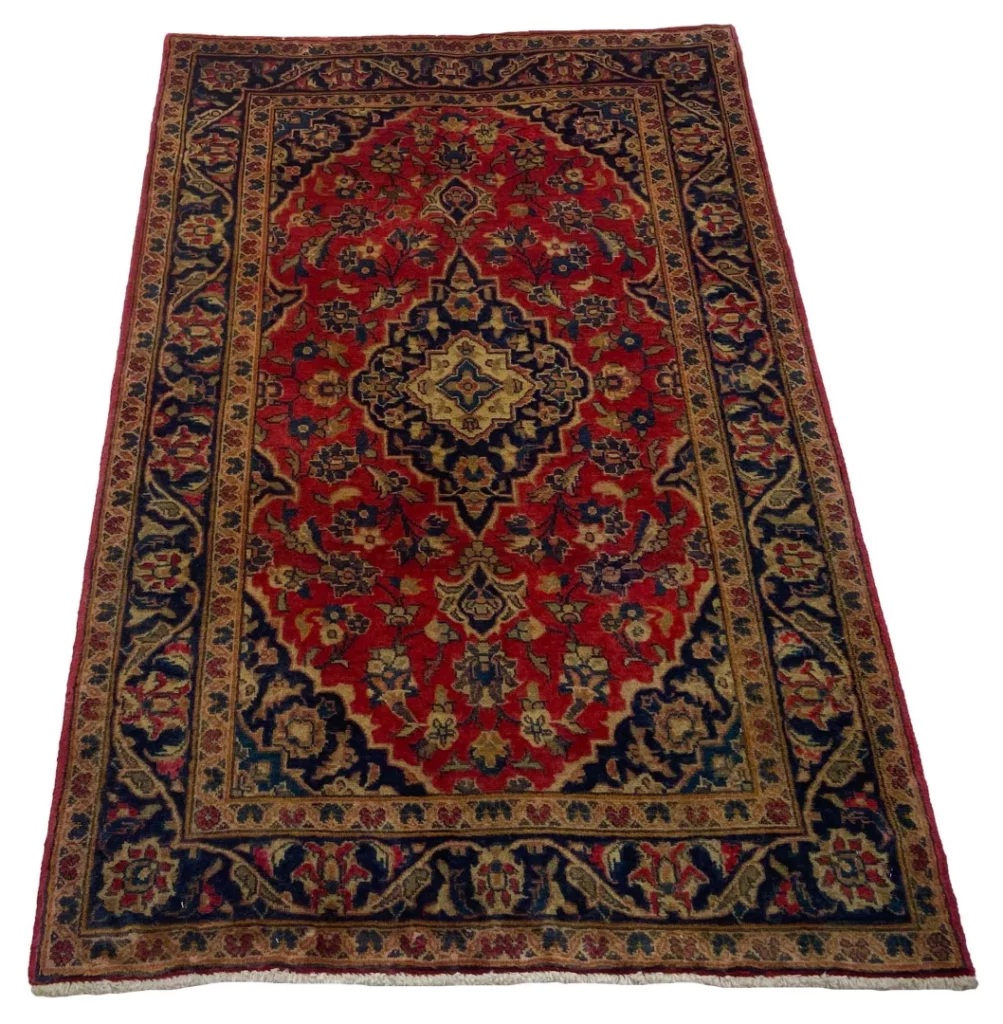 Persian Rug Kashan 154 x 96 cm Wool Hand-knotted