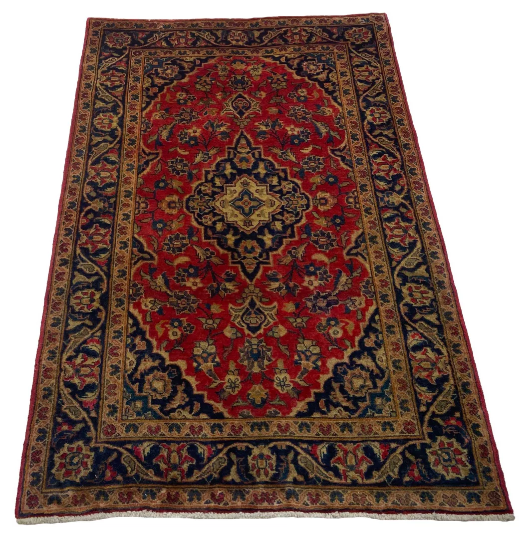 Persian Rug Kashan 154 x 96 cm Wool Hand-knotted
