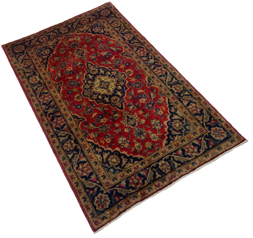 Persian Rug Kashan 154 x 96 cm Wool Hand-knotted