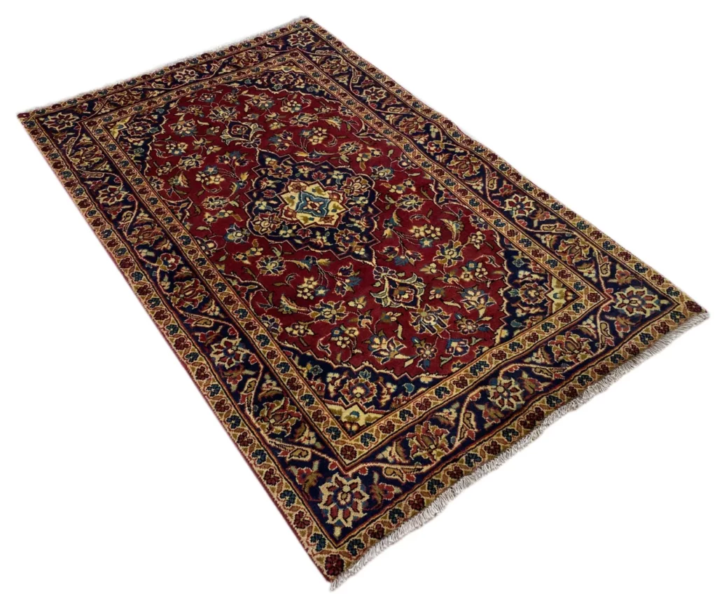 Persian Rug Kashan 155 x 98 cm Wool Hand-knotted