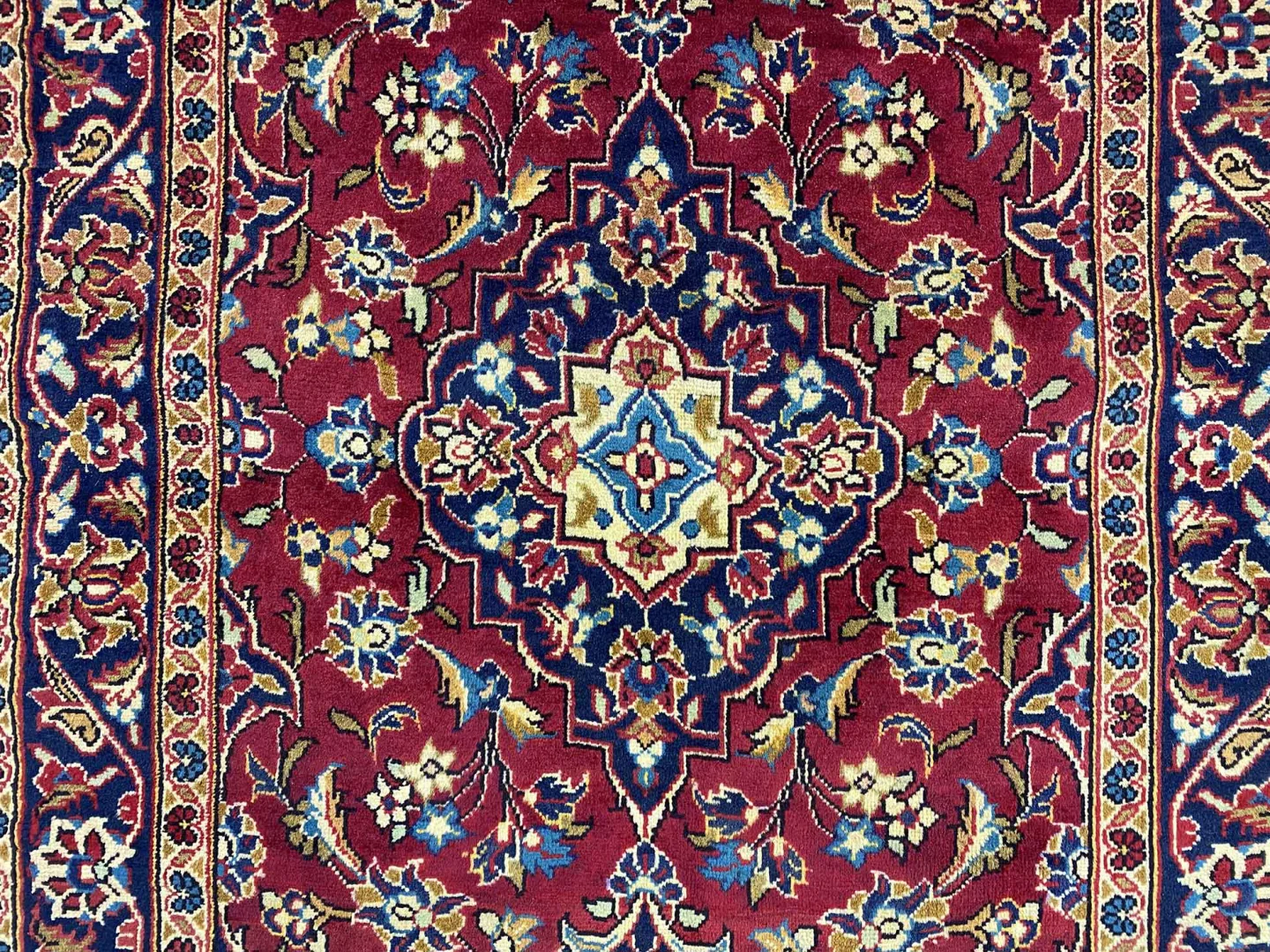Persian Rug Kashan 155 x 98 cm Wool Hand-knotted