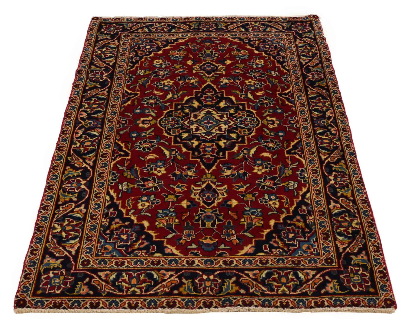 Persian Rug Kashan 158 x 98 cm Wool Hand-knotted
