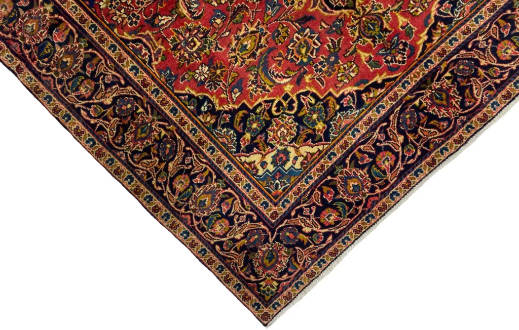 Persian Rug Kashan 187 x 140 cm Wool Hand-knotted