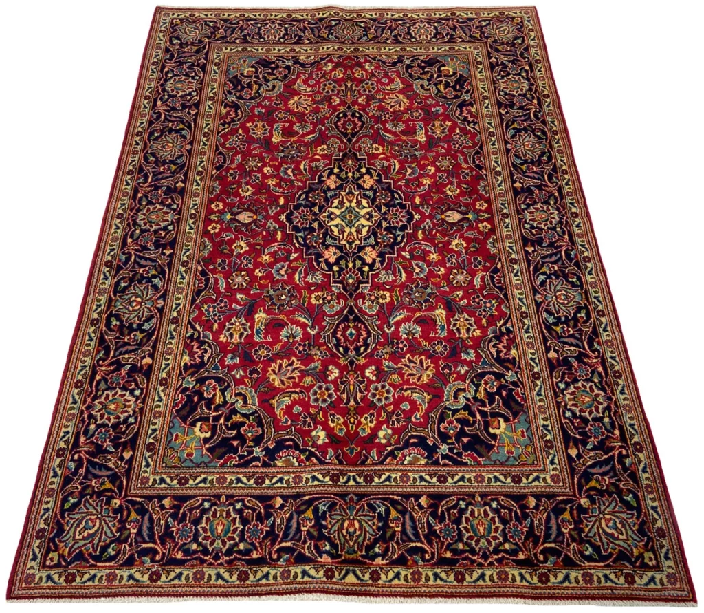 Persian Rug Kashan 200 x 133 cm Wool Hand-knotted