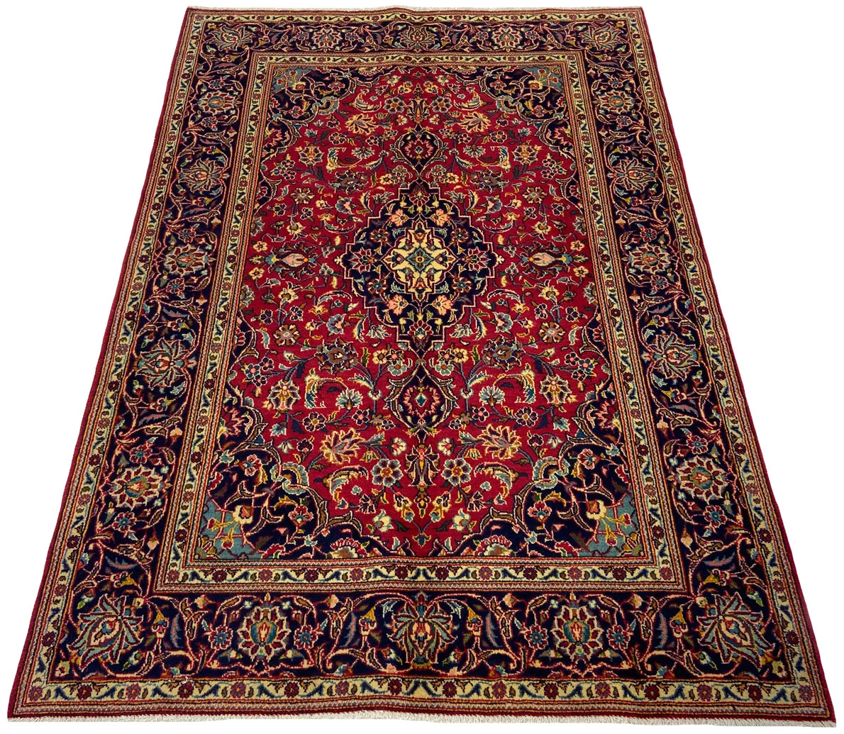 Persian Rug Kashan 200 x 133 cm Wool Hand-knotted
