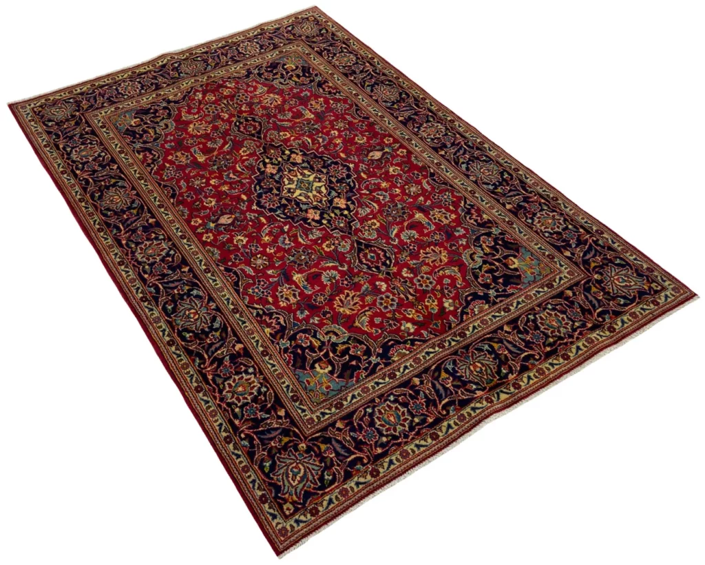 Persian Rug Kashan 200 x 133 cm Wool Hand-knotted
