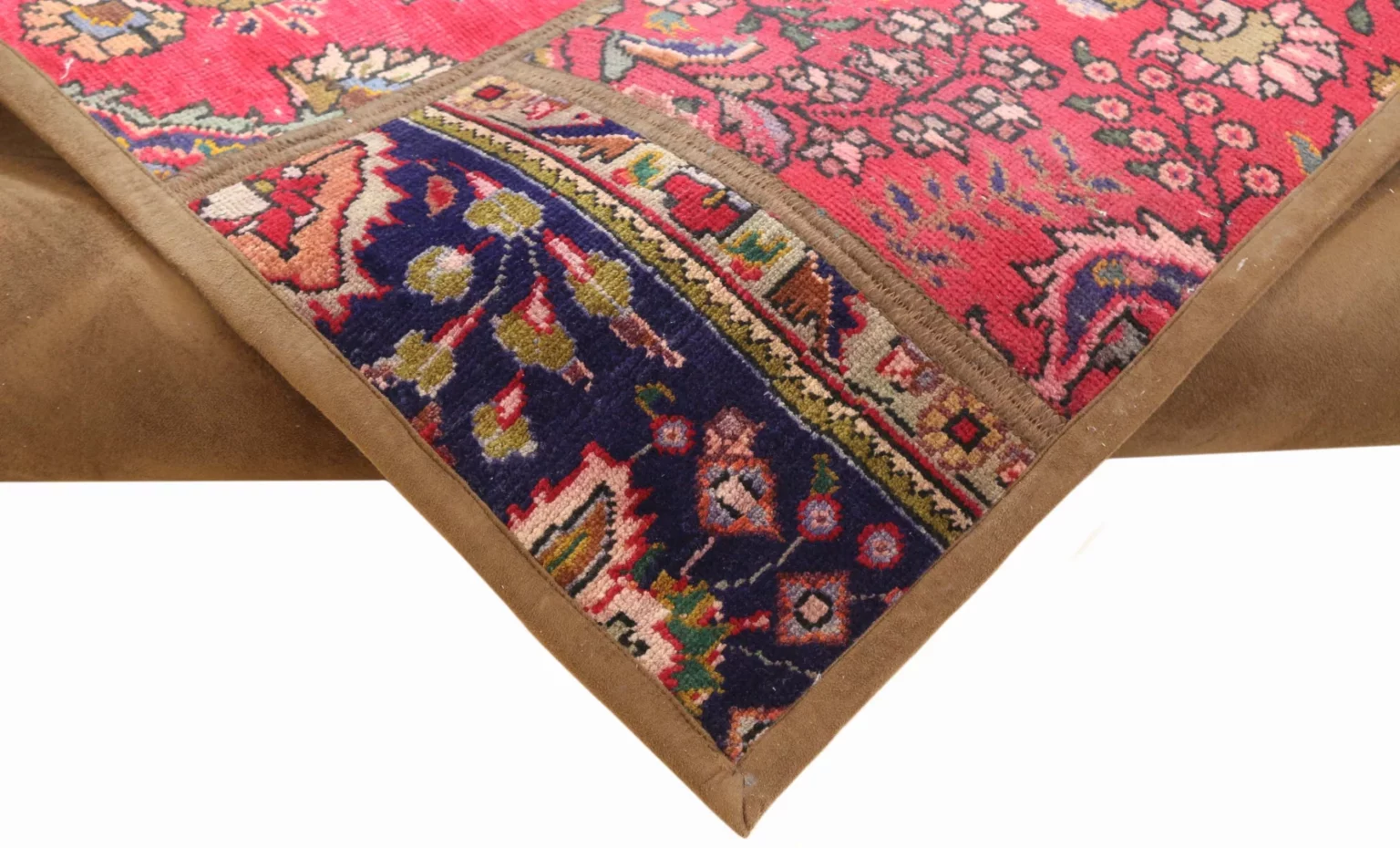 patchwork-teppich-237-x-170-cm-handgeknupfter-perserteppich-mit-5 Persian Rug 237 x 170 cm Hand-knotted