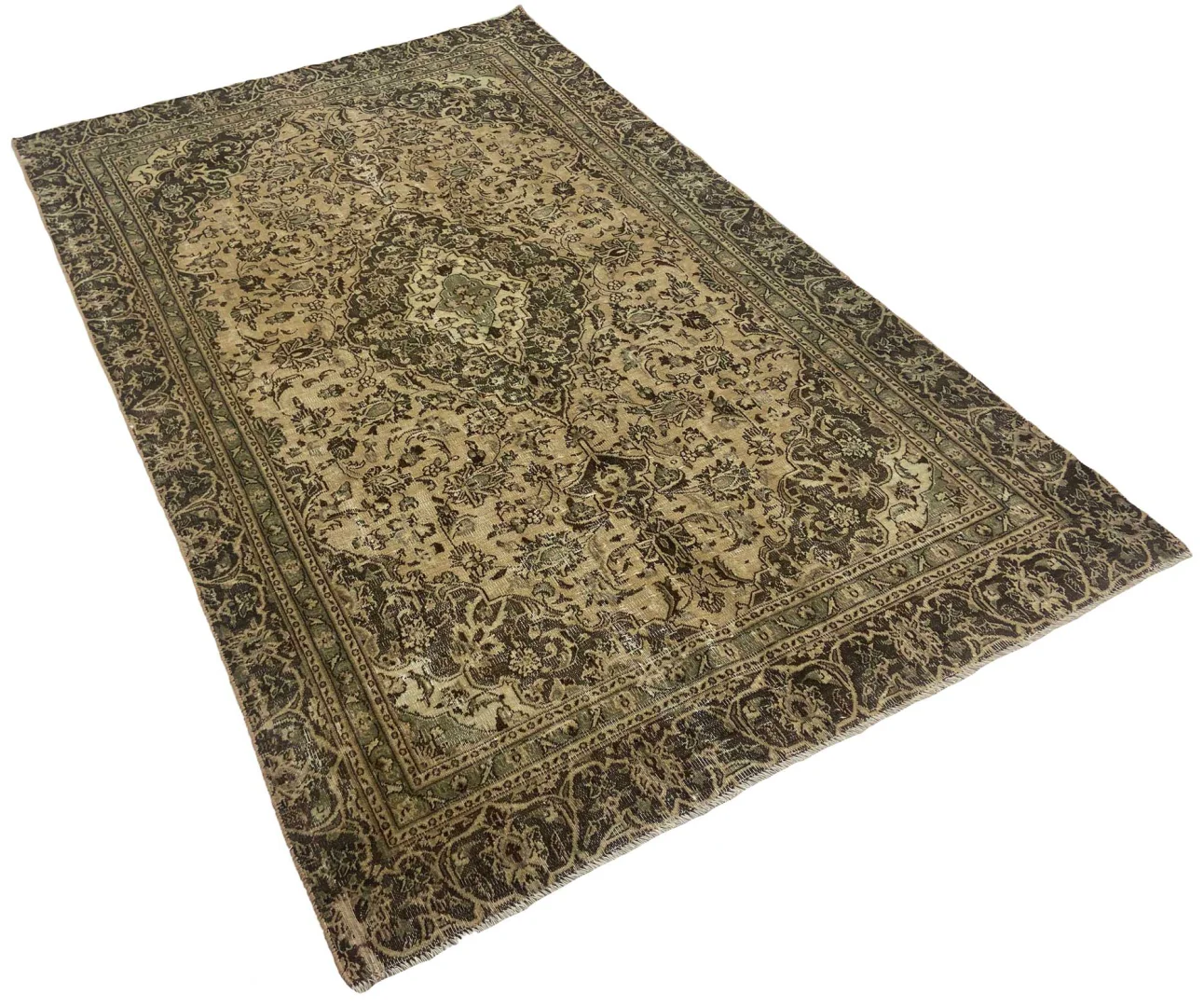 vintage-perserteppich-270-x-168-cm-einzigartiges-handgearbeitetes-design-1-2 Persian Rug 270 x 168 cm Wool Hand-knotted