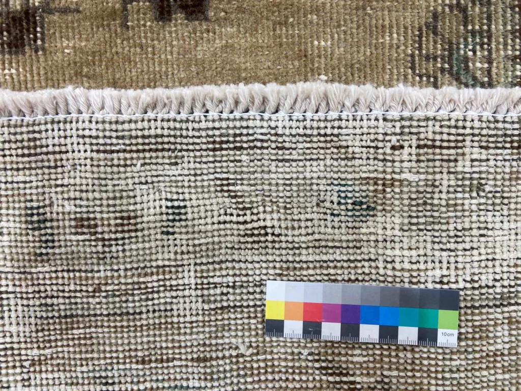 vintage-perserteppich-333-x-240-cm-handgeknupft-aufwendig-aufgearbeitet-4 Persian Rug 333 x 240 cm Wool Hand-knotted