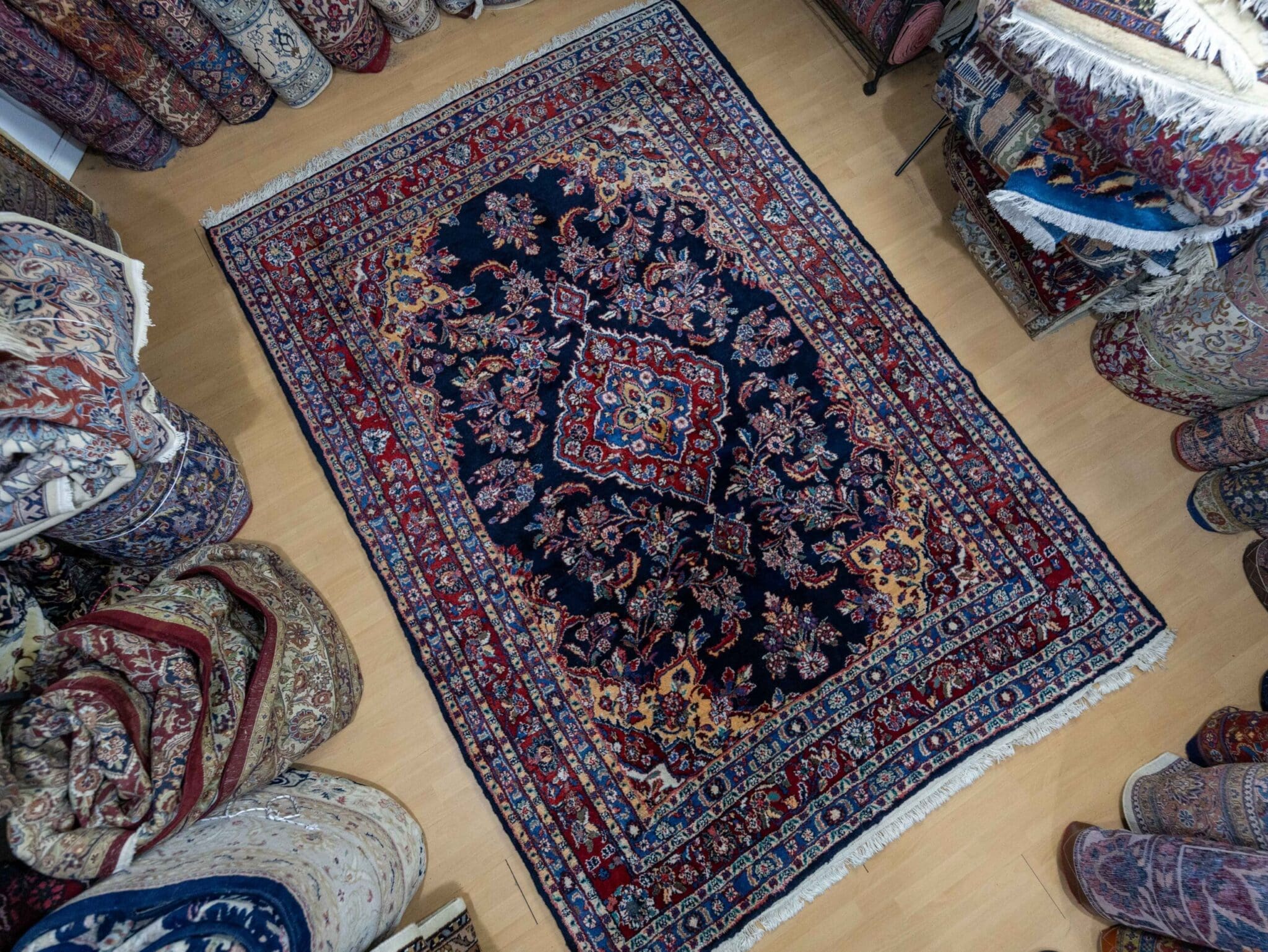 Persian Rug Hamadan 302 x 207 cm Wool Hand-knotted