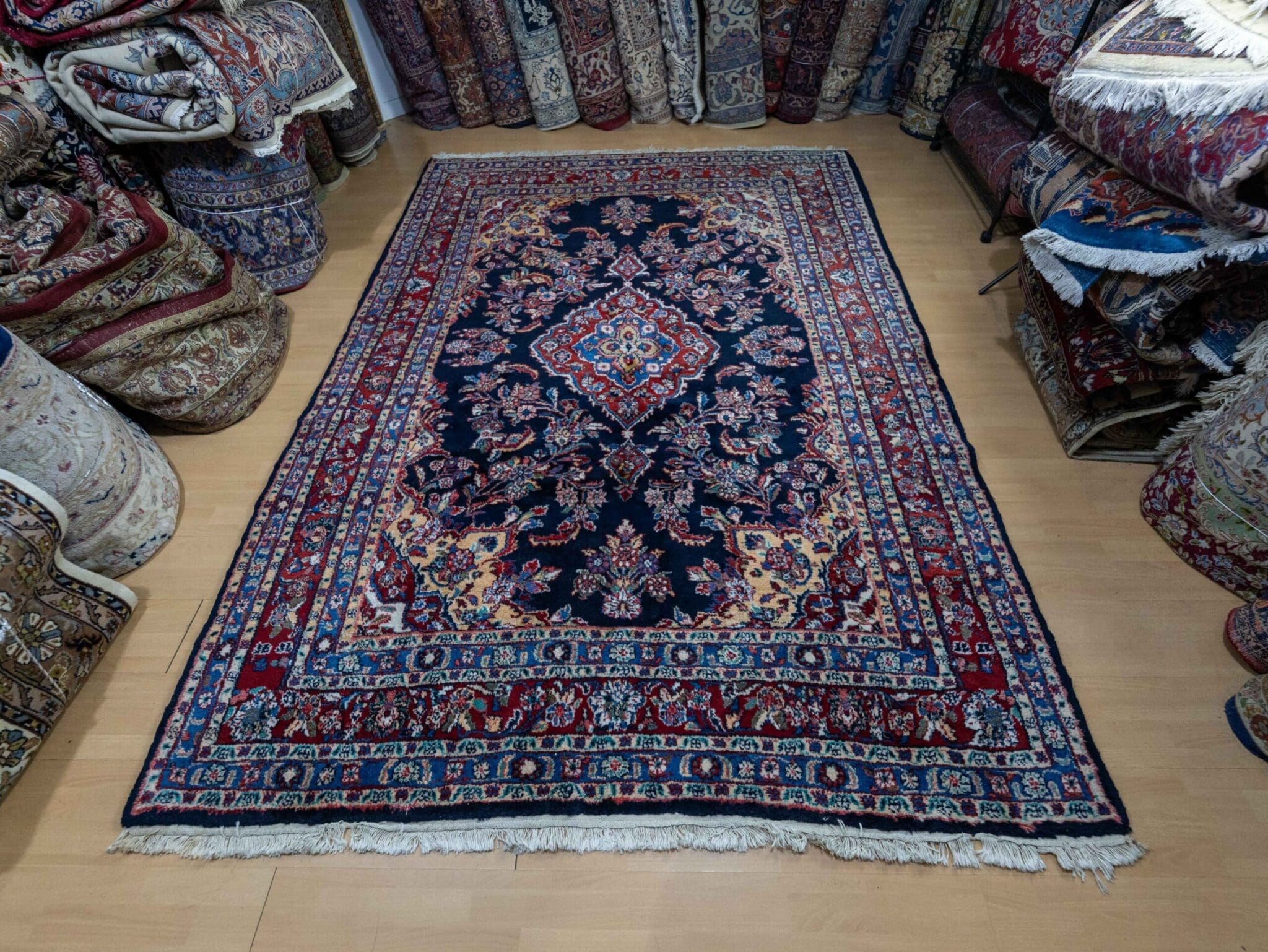Persian Rug Hamadan 302 x 207 cm Wool Hand-knotted