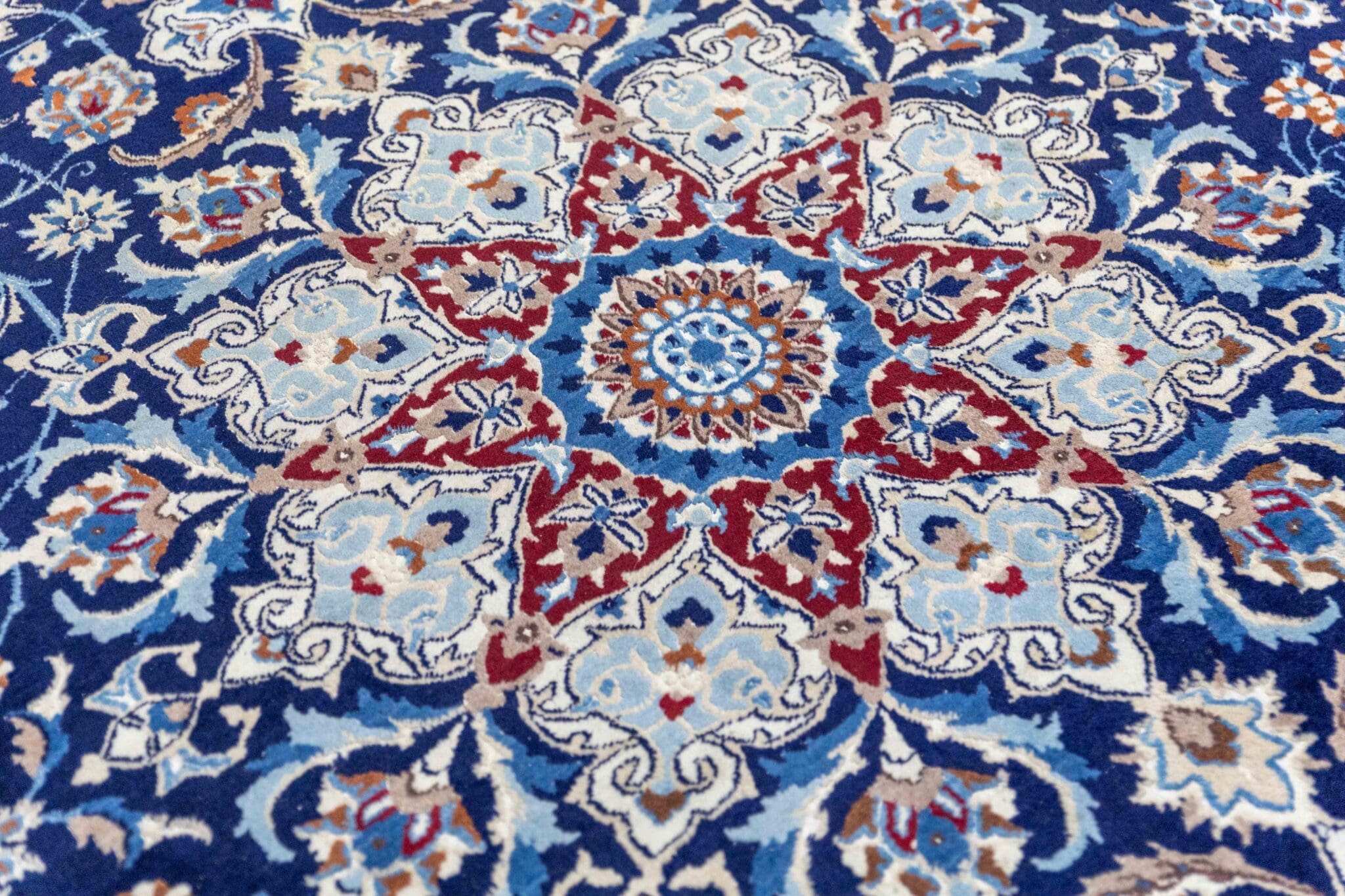 Persian Rug Nain 354x243 cm Wool Hand-knotted