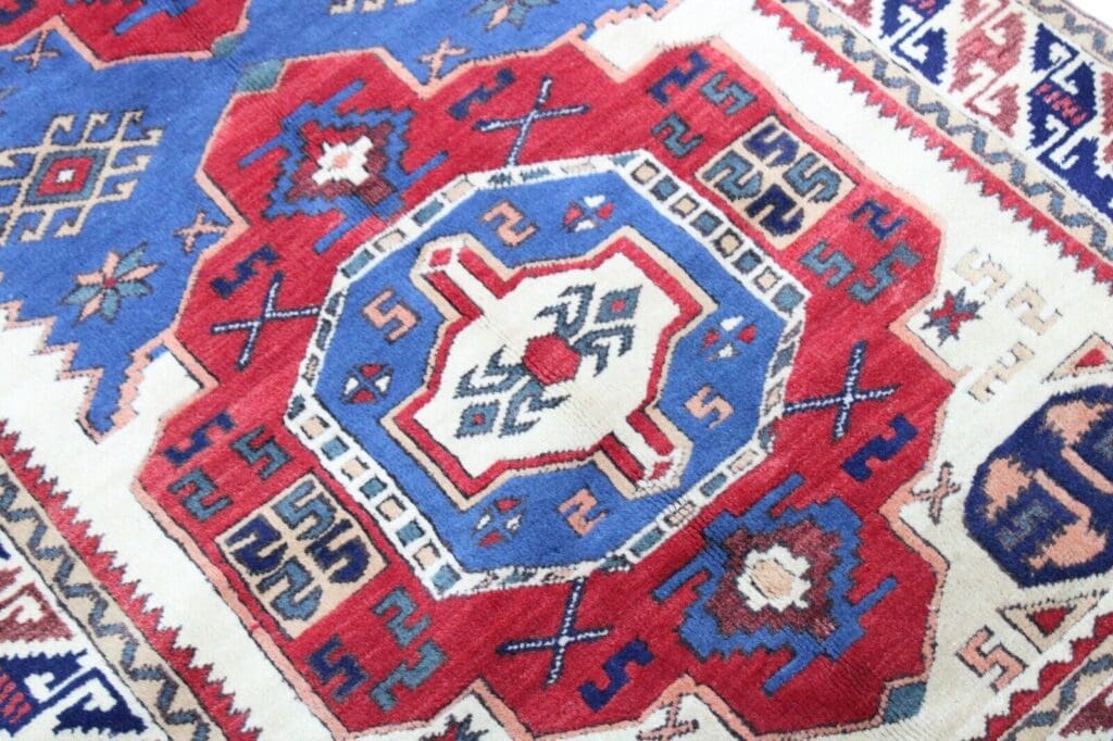 original-pakistan-teppich-kazak-170x100-cm-top-zustand-handgeknupft-1-4 Oriental Rug Kazak 184 x 122 cm Wool Hand-knotted