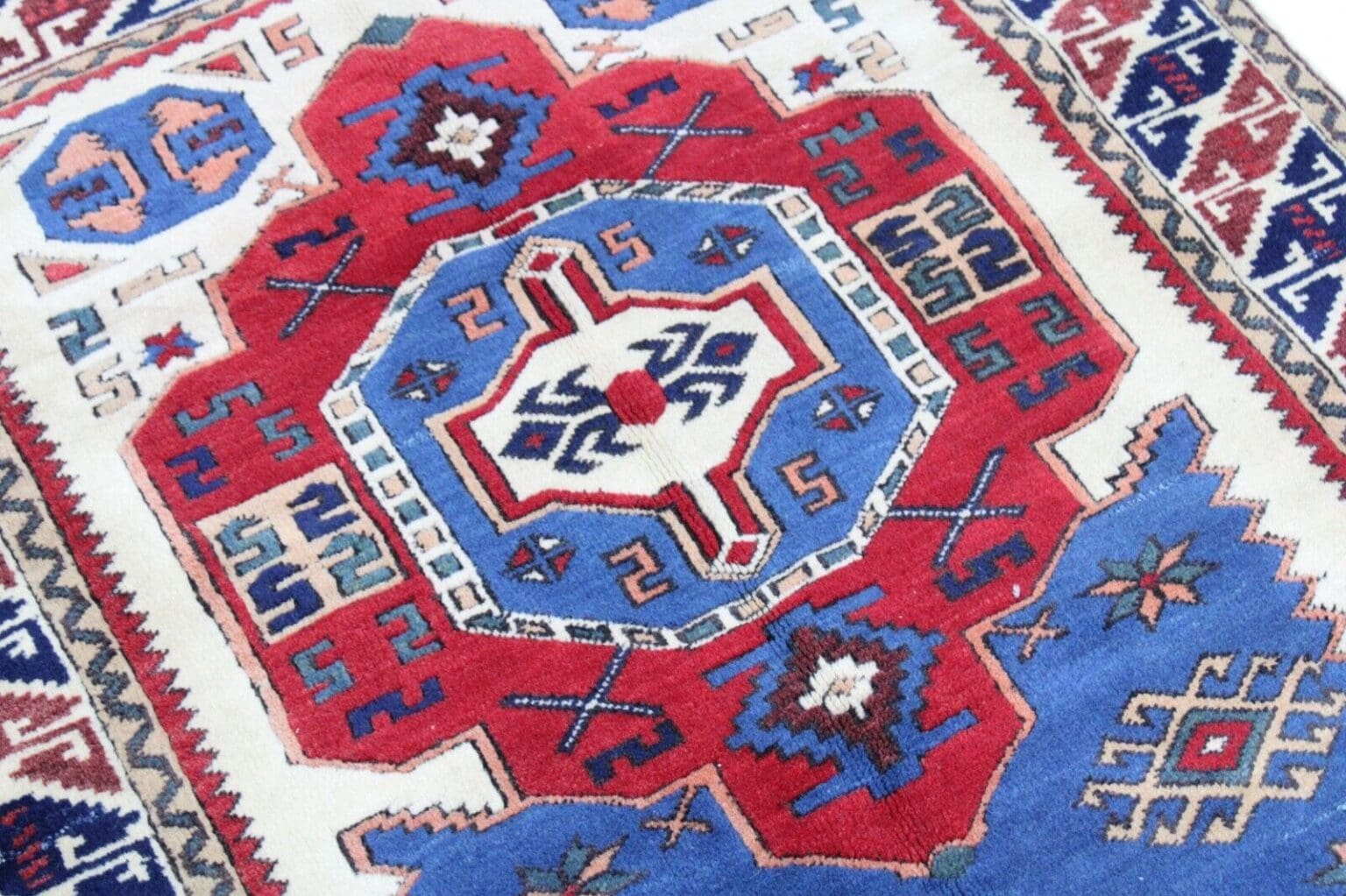 original-pakistan-teppich-kazak-170x100-cm-top-zustand-handgeknupft-1-5 Oriental Rug Kazak 184 x 122 cm Wool Hand-knotted