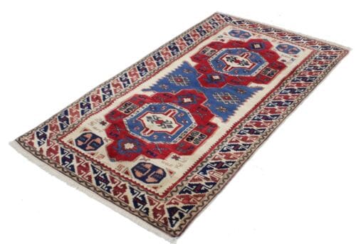 original-pakistan-teppich-kazak-170x100-cm-top-zustand-handgeknupft-1-6 Oriental Rug Kazak 184 x 122 cm Wool Hand-knotted