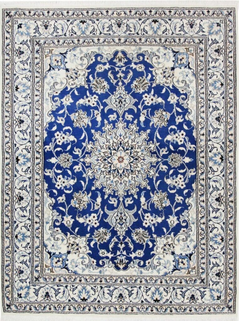 Persian Rug Nain 195x148 cm Wool Hand-knotted