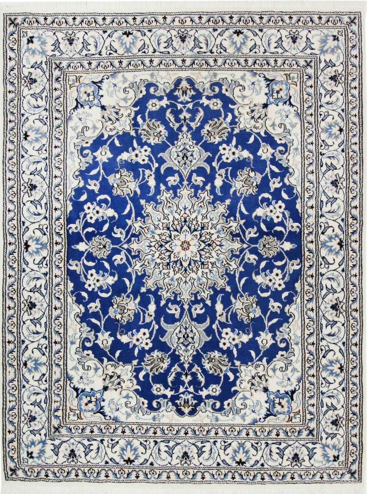Persian Rug Nain 195x148 cm Wool Hand-knotted