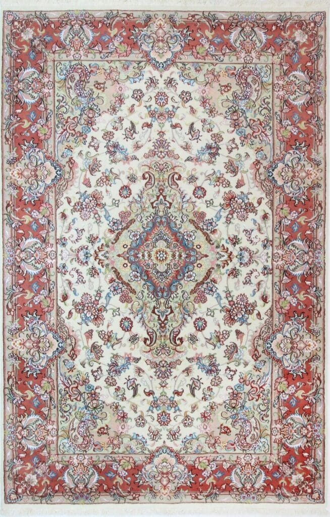 Persian Rug Tabriz 308 x 196 cm Wool Hand-knotted