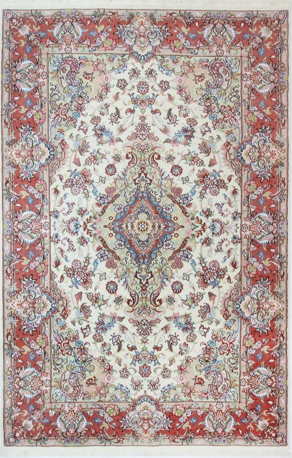 Persian Rug Tabriz 308 x 196 cm Wool Hand-knotted