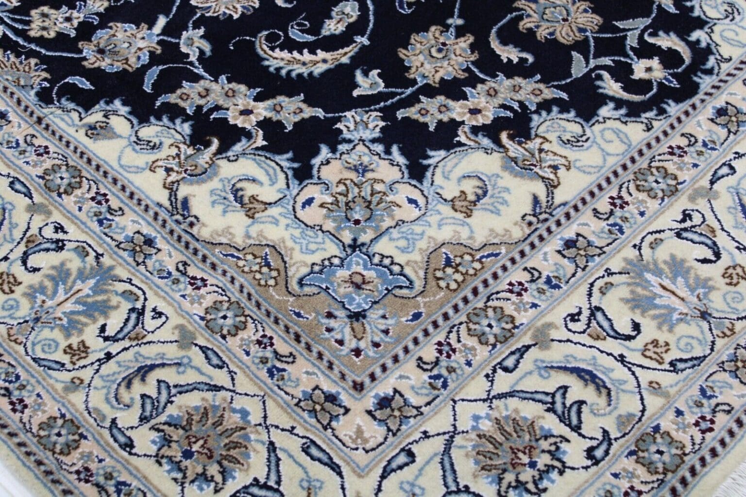 original-perserteppich-nain-kashmari-292x194-cm-handgeknupft-5 Persian Rug Nain 292 x 194 cm Wool Hand-knotted
