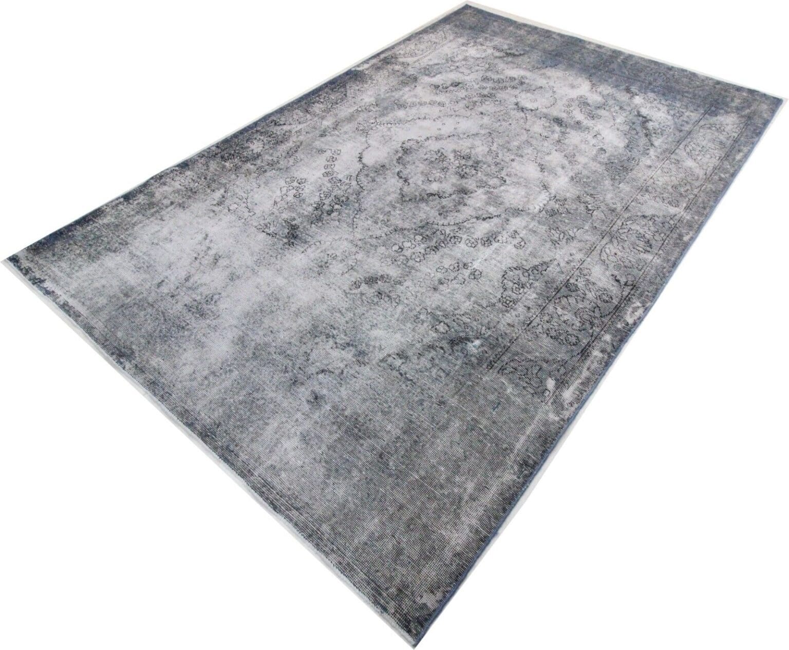 vintage-perserteppich-blau-298x196-cm-100-handgeknupft-nr-1866-1 Persian Rug 298 x 196 cm Wool Hand-knotted