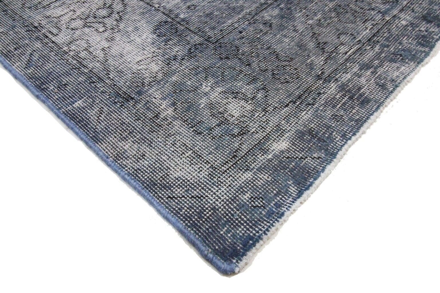 vintage-perserteppich-blau-298x196-cm-100-handgeknupft-nr-1866-2 Persian Rug 298 x 196 cm Wool Hand-knotted