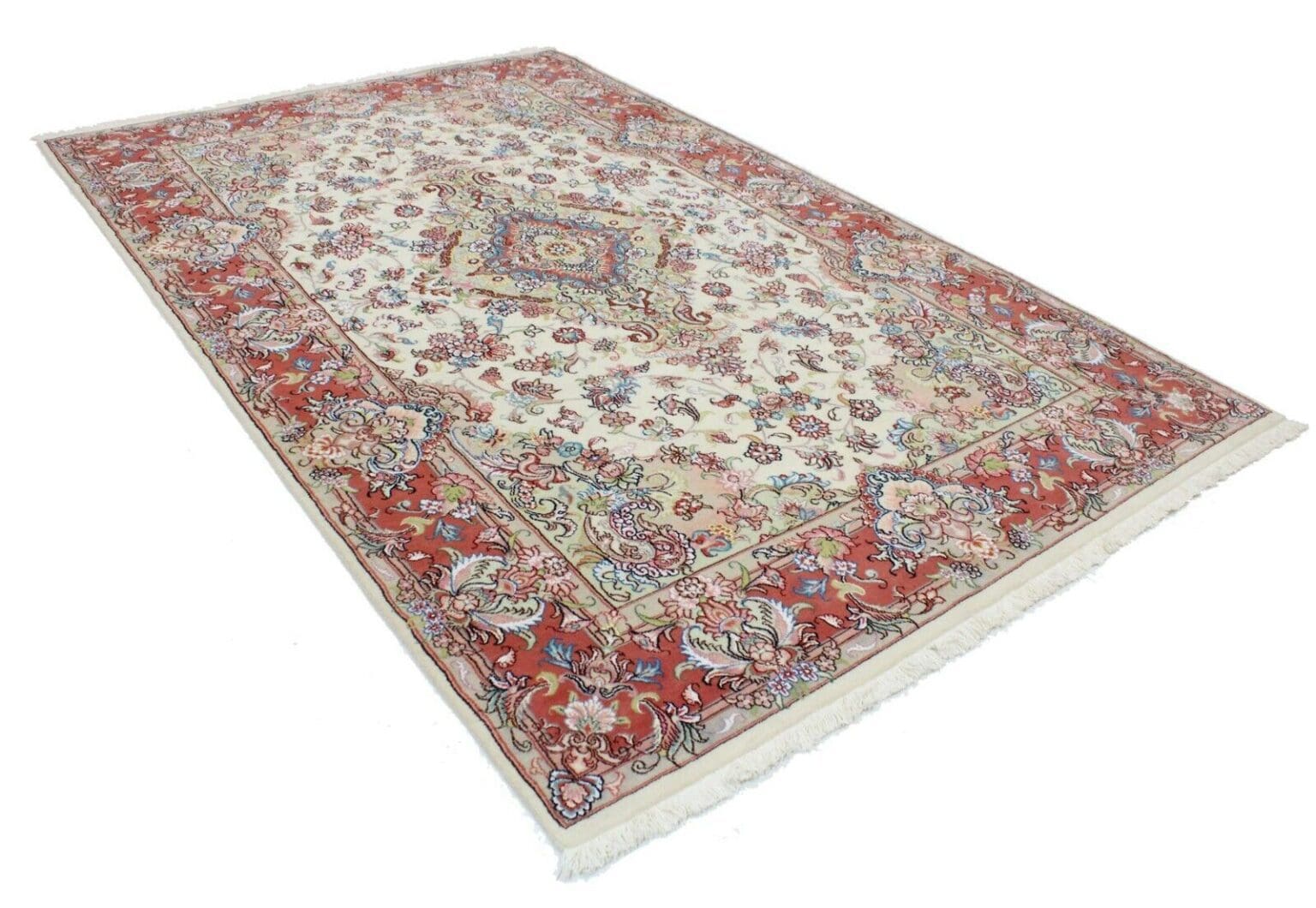 Persian Rug Tabriz 308 x 196 cm Wool Hand-knotted