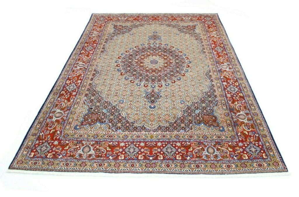 Persian Rug Moud 295 x 200 cm Silk Hand-knotted
