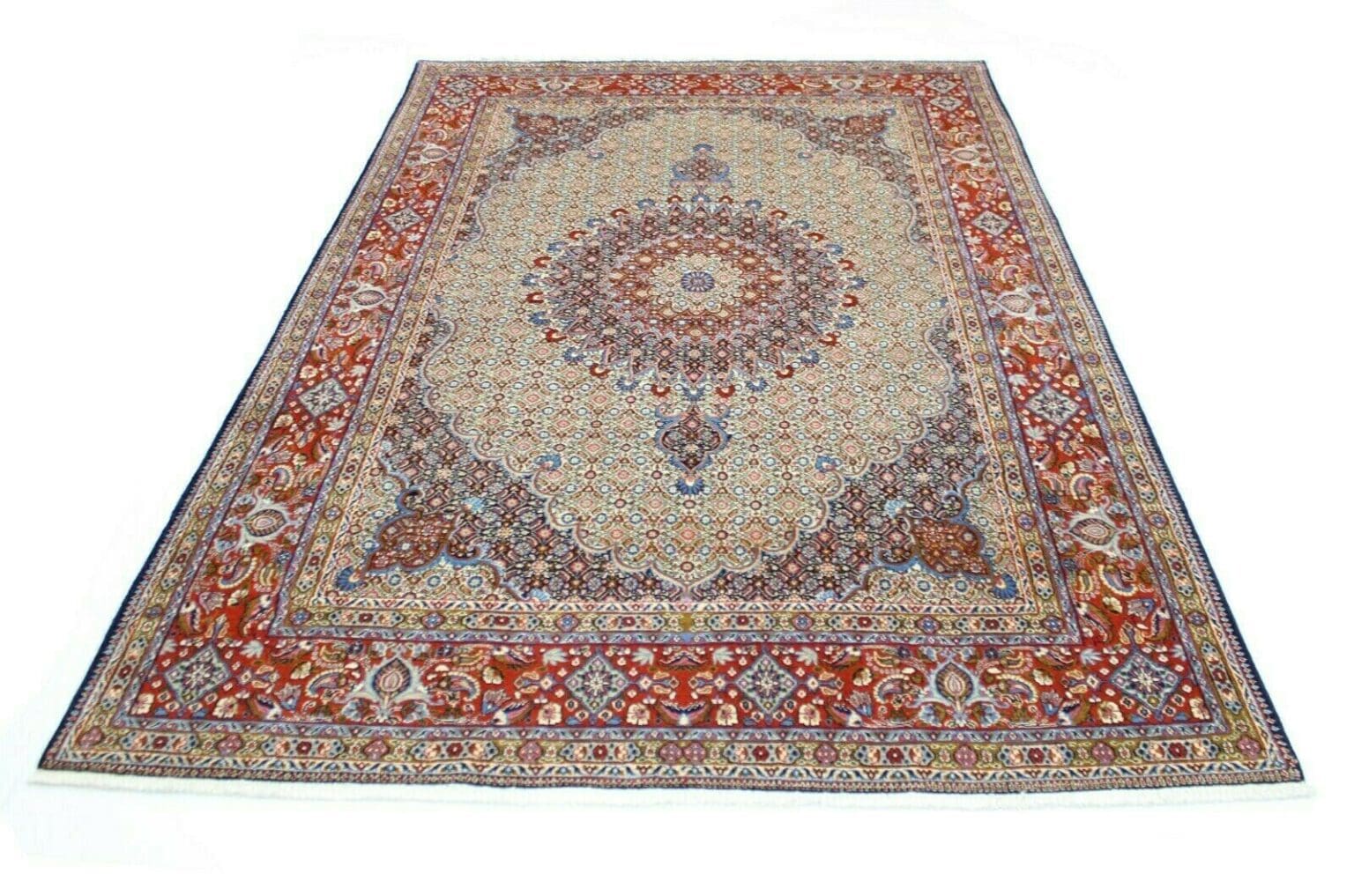 Persian Rug Moud 295 x 200 cm Silk Hand-knotted
