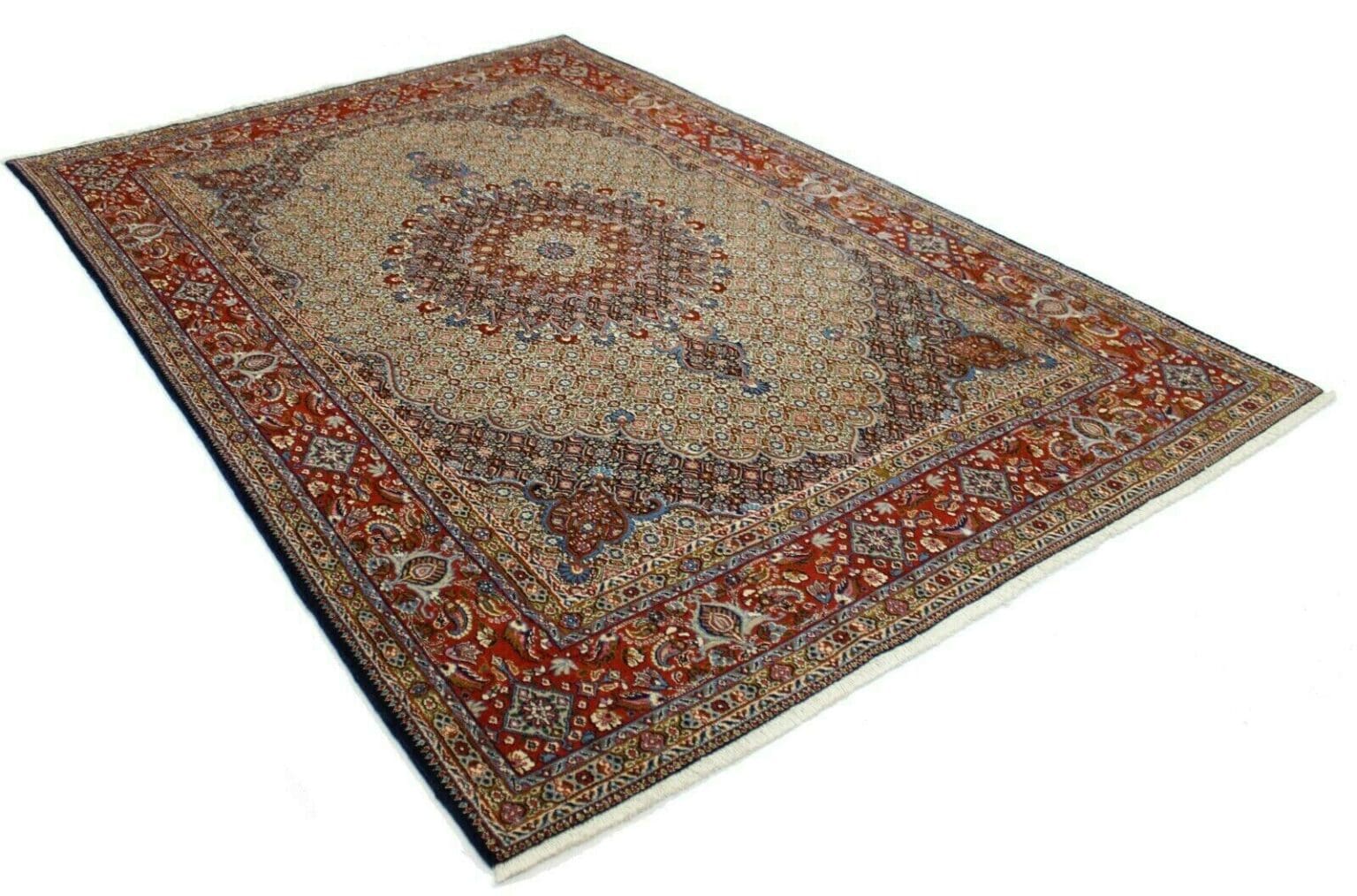 Persian Rug Moud 295 x 200 cm Silk Hand-knotted