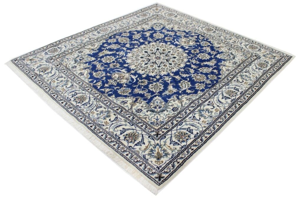 Persian Rug Nain Kashmir 200 x 192 cm Wool Hand-knotted