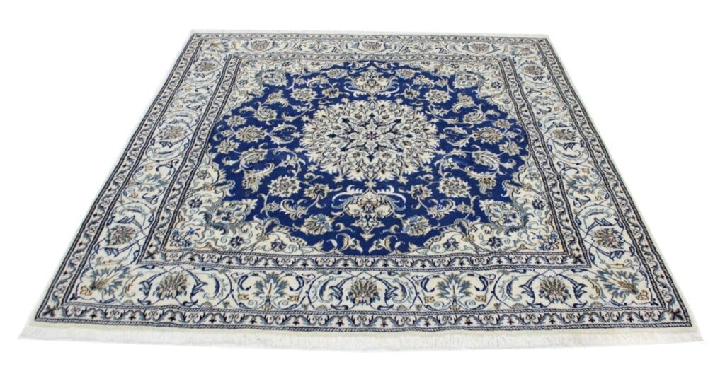 Persian Rug Nain Kashmir 200 x 192 cm Wool Hand-knotted