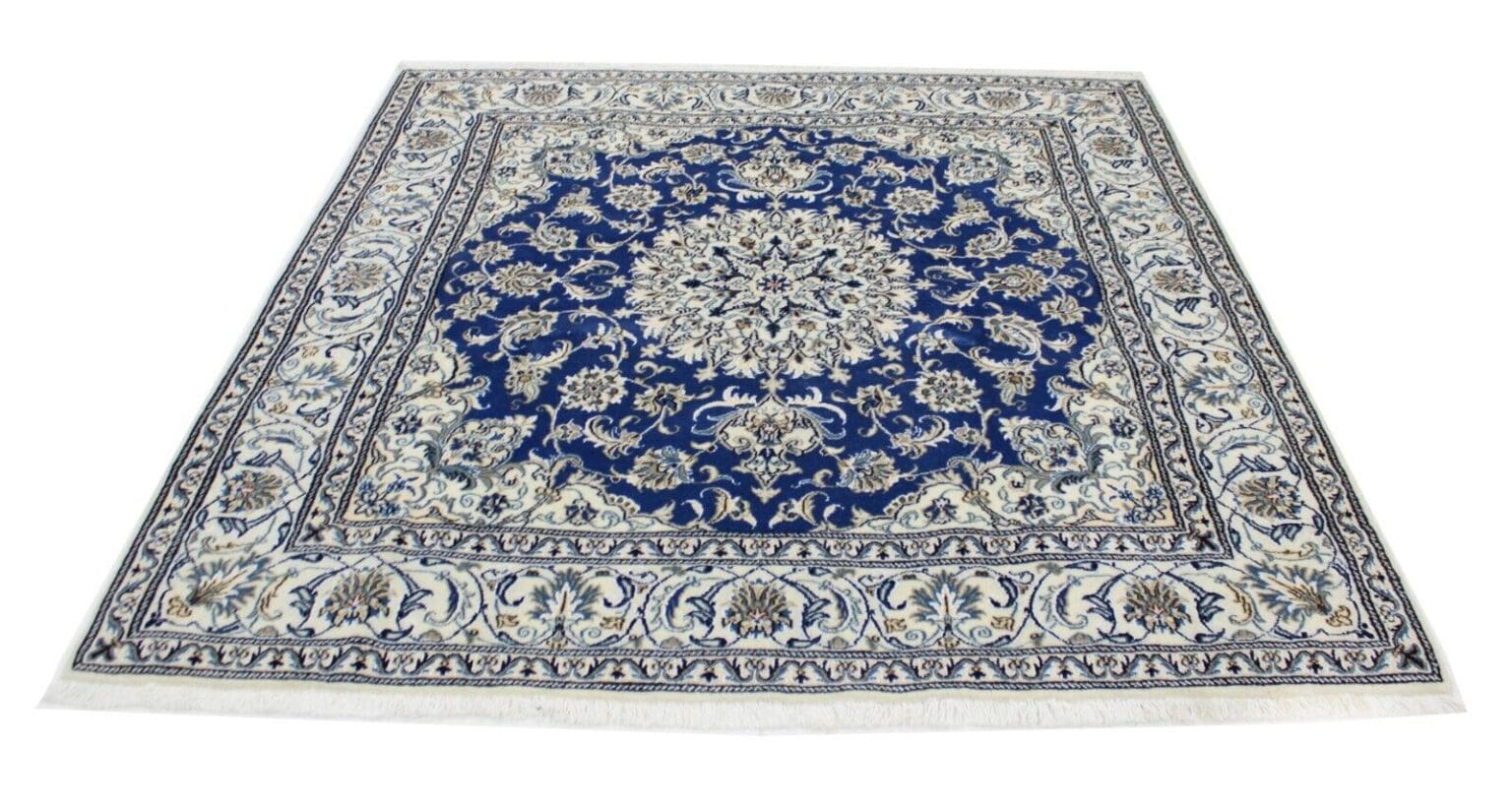 Persian Rug Nain Kashmir 200 x 192 cm Wool Hand-knotted