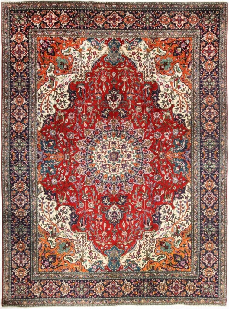 Persian Rug Tabriz 344 x 254 cm Wool Hand-knotted
