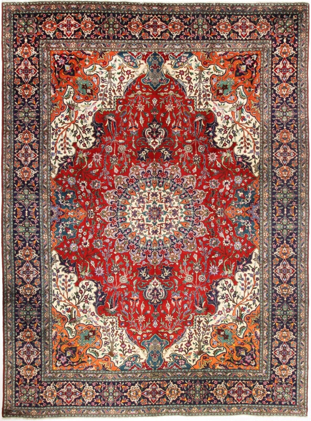 Persian Rug Tabriz 344 x 254 cm Wool Hand-knotted
