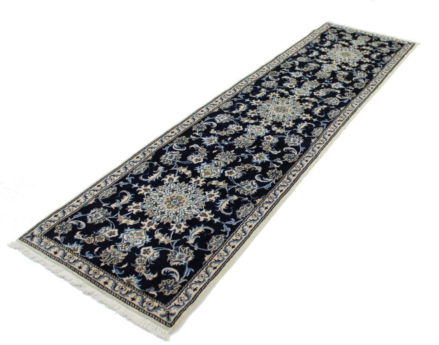 Persian Rug Nain 295 x 76 cm Wool Hand-knotted