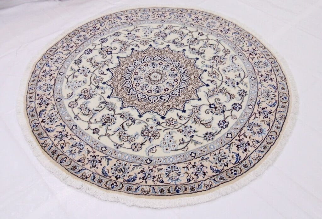 Persian Rug Nain 9La 150x150 cm Silk Hand-knotted