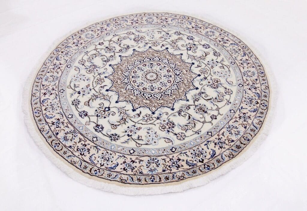 Persian Rug Nain 9La 150x150 cm Silk Hand-knotted