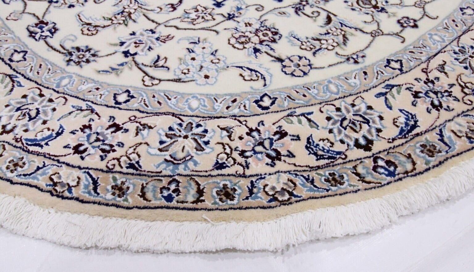 Persian Rug Nain 9La 150x150 cm Silk Hand-knotted