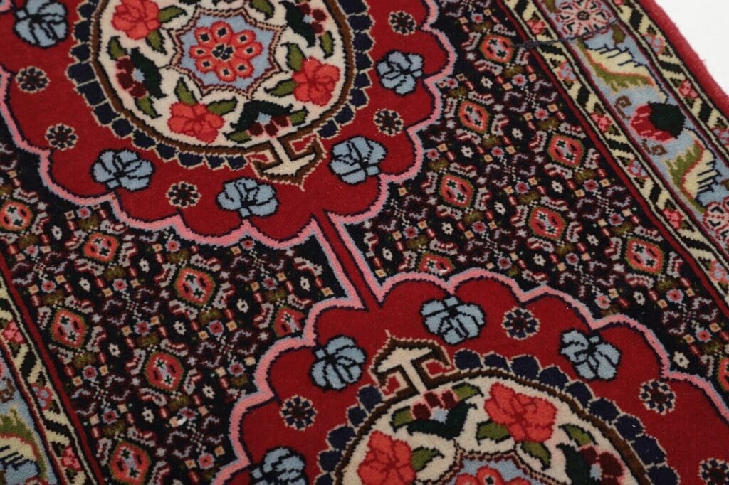 handgeknupfter-senneh-bidjar-perserteppich-336x72-cm-einzigartig-5 Persian Rug Bijar 336 x 72 cm Wool Hand-knotted