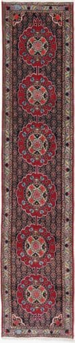 handgeknupfter-senneh-bidjar-perserteppich-336x72-cm-einzigartig-6 Persian Rug Bijar 336 x 72 cm Wool Hand-knotted