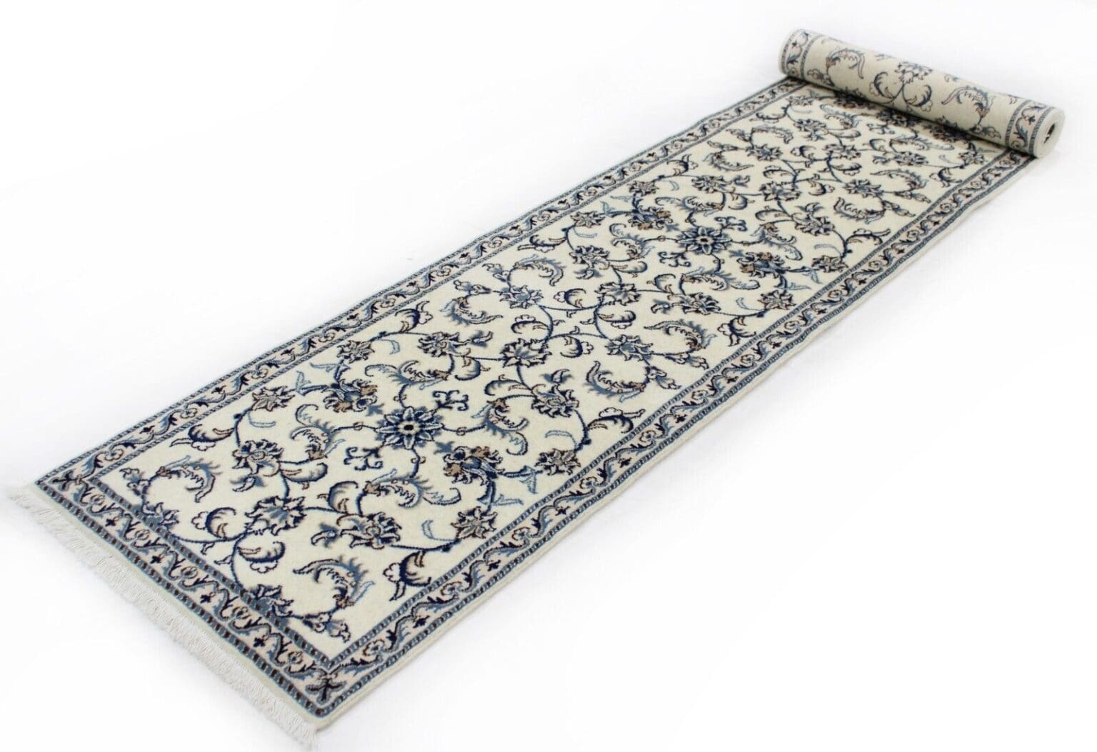 Persian Rug Nain 383 x 78 cm Wool Hand-knotted