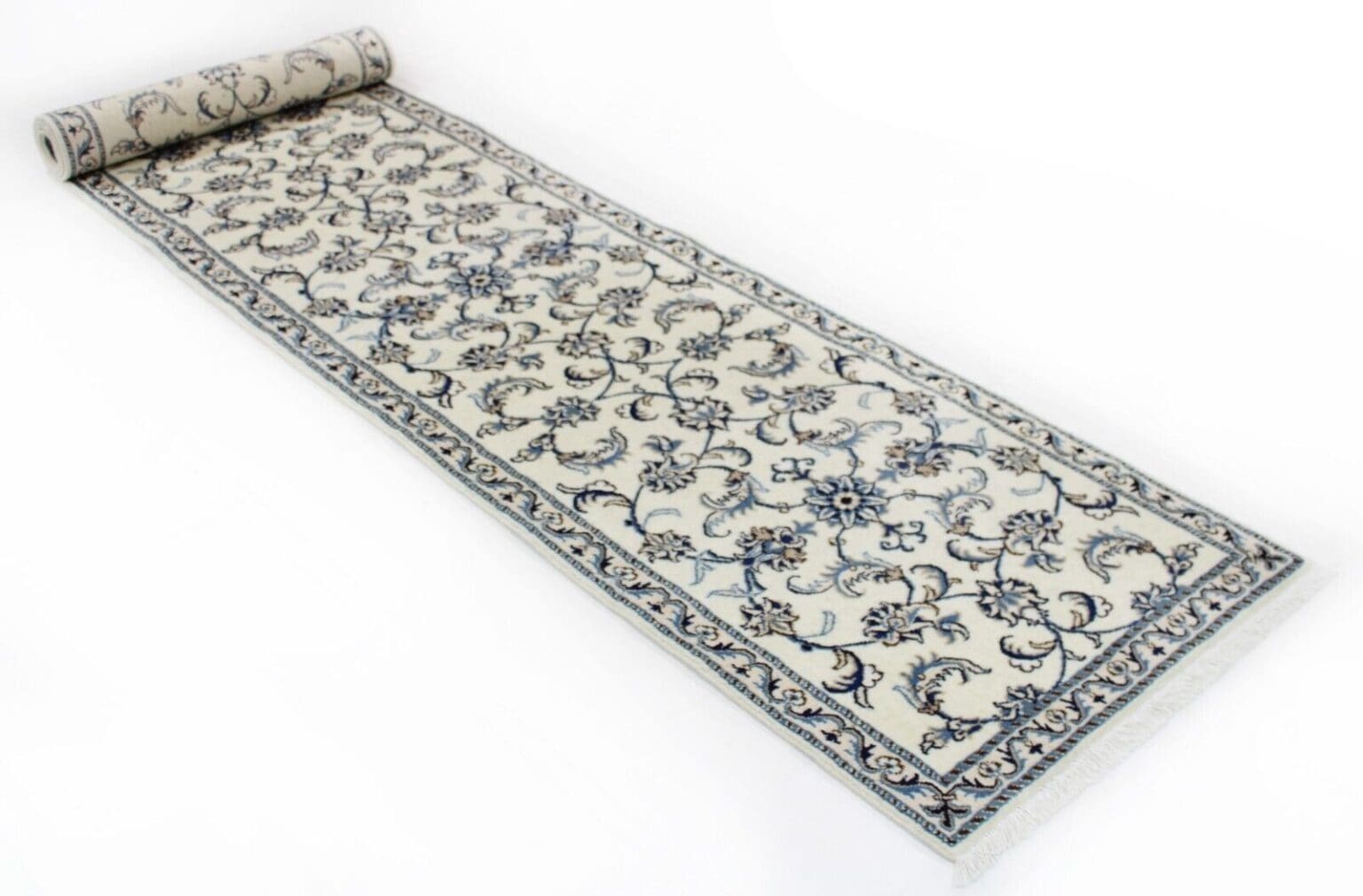 Persian Rug Nain 383 x 78 cm Wool Hand-knotted