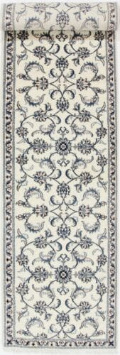 Persian Rug Nain 382 x 77 cm Wool Hand-knotted