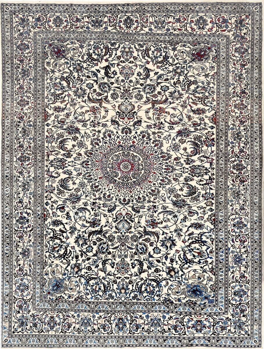 Persian Rug Nain 390 x 297 cm Silk Hand-knotted