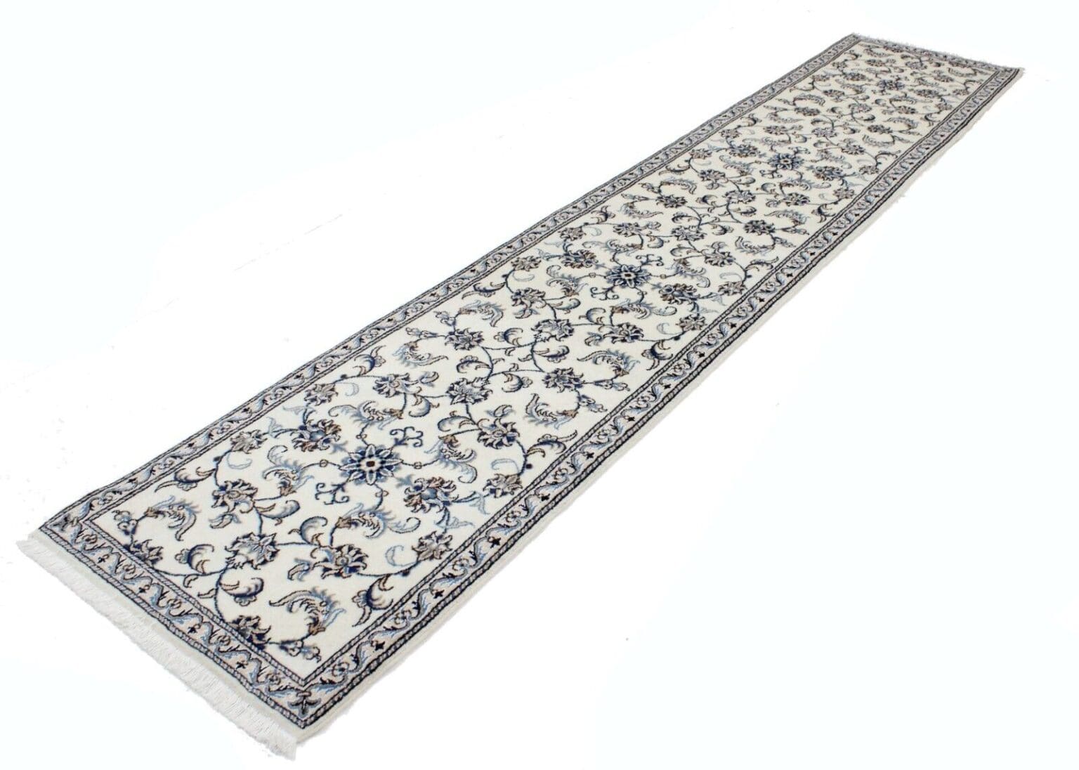 Persian Rug Nain 385 x 77 cm Wool Hand-knotted