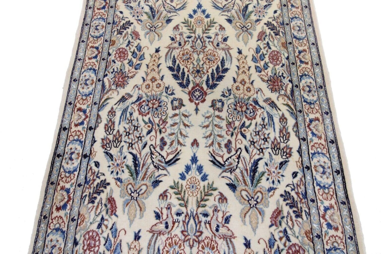 perserteppich-350x85-cm-nain-9la-seide-handgeknupft-orientteppich-5 Persian Rug Nain 350 x 85 cm Silk Hand-knotted