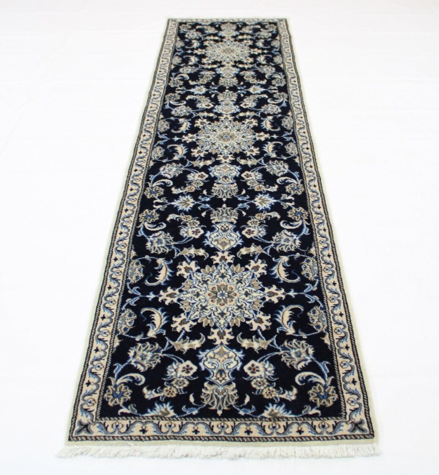Persian Rug Nain 295 x 76 cm Wool Hand-knotted