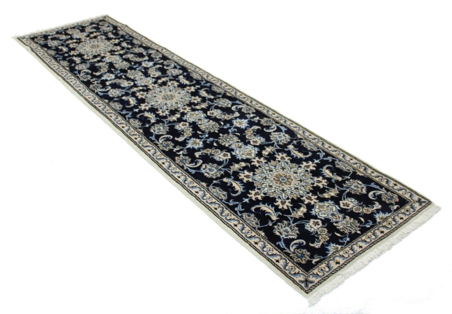 Persian Rug Nain 295 x 76 cm Wool Hand-knotted