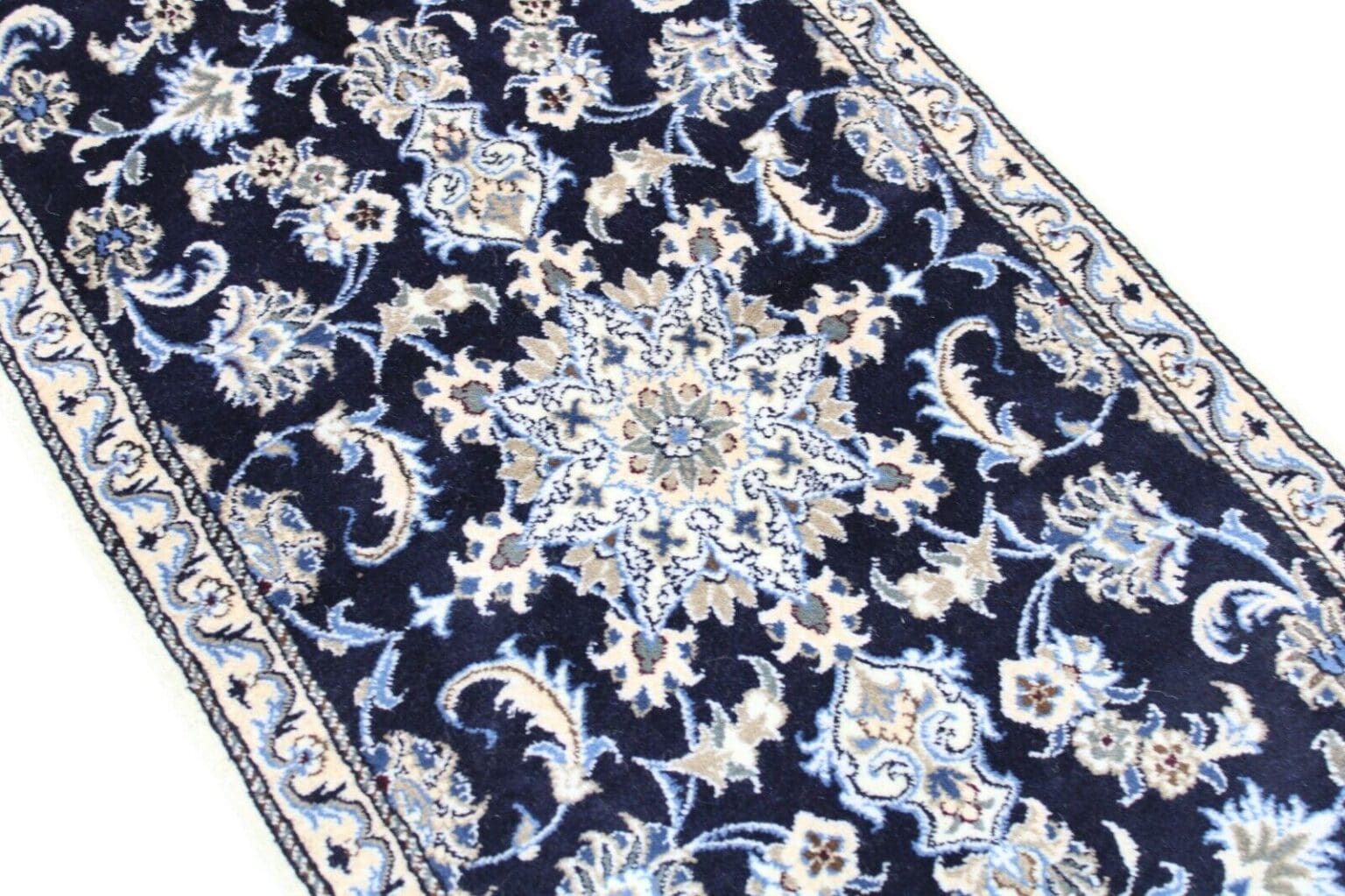 Persian Rug Nain 295 x 76 cm Wool Hand-knotted